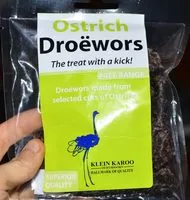 Jumlah gula yang masuk Ostrich Dröewors