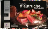 Количество сахара в Pavé steak d'autruche pré-grillé