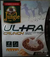 Suhkru kogus sees ultra crunch instant oat-based cereal