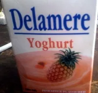 Pineapple flavoured yoghurt