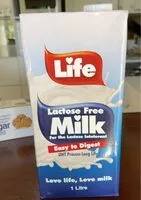 入っている砂糖の量 Lactose free milk