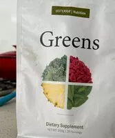 Jumlah gula yang masuk Greens Dietary supplement