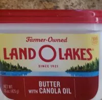 Amount of sugar in Land O Lakes Butter with Canola oil