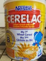 Suhkur ja toitained sees Cerelac