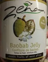 入っている砂糖の量 Confiture de Baobab