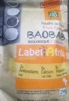 Sucre et nutriments contenus dans Label afrik