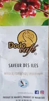 Sucre et nutriments contenus dans Dodocafemauritius