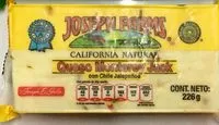 Amount of sugar in QUESO MONTEREY CON JALAPEÑO