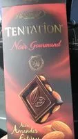 İçindeki şeker miktarı Chocolat Tentation Noir Gourmand Amandes