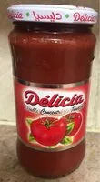 入っている砂糖の量 Delicia double concentre de tomates