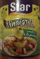 Amount of sugar in Vinaigre à la pomme