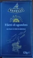 Sokerin määrä sisällä Filetti di sgombro olio girasole