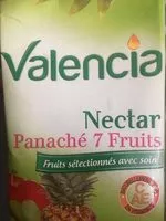 Quantité de sucre dans Nectar panaché 7 fruits