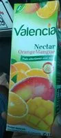 Quantité de sucre dans Nectar orange mangue