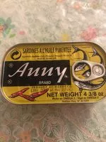 Suhkru kogus sees Sardine a l'huile pimentée