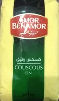 Quantité de sucre dans Couscous