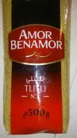 Suhkur ja toitained sees Amor benamor