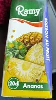 入っている砂糖の量 Boissons au fruit