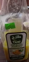 Quantité de sucre dans Tazej Pure jus d'orange sans sucre ajouté