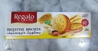 Amount of sugar in Digestive biscuits filled with peanuts cream