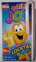入っている砂糖の量 Jus de fruits