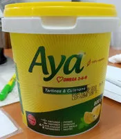 中的糖分和营养成分 Aya margarine