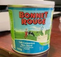 Количество сахара в Lait concentré non sucré Bonnet Rouge 160g
