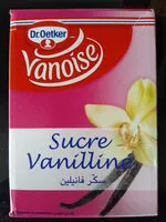 चीनी की मात्रा Sucre Vanilliné