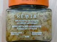 Zuckermenge drin Bruschetta de tomate séchée et artichaut