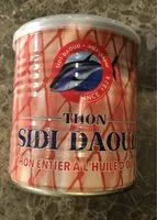Sokerin määrä sisällä Thon entier a l'huile d'olive