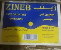 Sucre et nutriments contenus dans Zineb