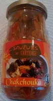 Sucre et nutriments contenus dans Saveurs de carthage