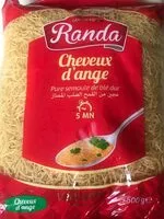Suhkru kogus sees Pâtes Cheveux D'ange
