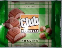 Sucre et nutriments contenus dans Club