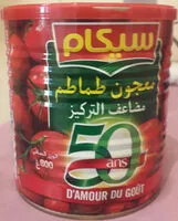 Sokerin määrä sisällä Double concentre de tomates