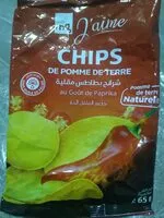 Quantité de sucre dans Chips de pommes de terre goût paprika