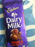Sokerin määrä sisällä dairy milk