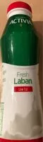 入っている砂糖の量 Lait fermentè