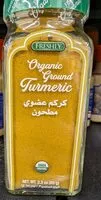 Sokerin määrä sisällä Freshly's organic ground Turmeric - 65 grammes