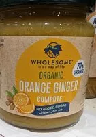 Amount of sugar in Organic orange ginger compote