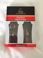 Sokerin määrä sisällä Assorted filled dates