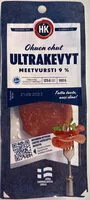Quantité de sucre dans Ohuen ohut Ultrakevyt Meetvursti 9%