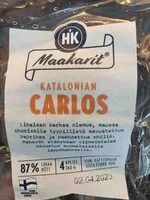 Quantité de sucre dans Katalonian Carlos