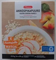 Amount of sugar in Annospikapuuro kaura-omena-kaneli