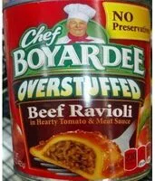Sokerin määrä sisällä Beef Ravioli in Hearty Tomato & Meat Sauce