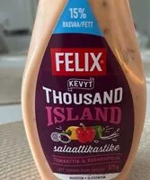 入っている砂糖の量 Thousand Island salad dressing