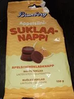 Cantidad de azúcar en Brunberg Appelsiini Suklaanappi