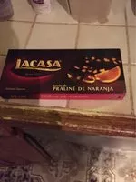 Amount of sugar in Turron praline de naranja