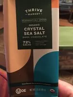 Suhkru kogus sees Organic Crystal Sea Salt Dark Chocolate