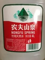 中的糖分和营养成分 Nongfu